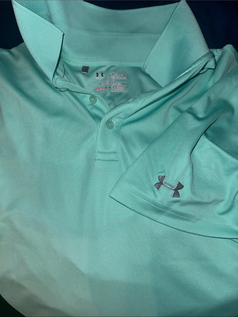 Under Armour Men's Aqua Mint Performance Polo 3XL